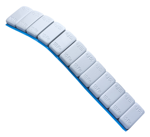 Coated FE Stick-on Weights with Wide Tape SUV 10g - 50 Strips REDATS