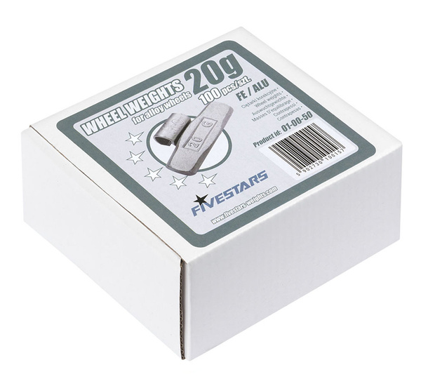 Clip-on weights Fivestars - FE ALU rims - 20g