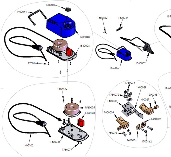 Part - RUFF - key ampoules for knives