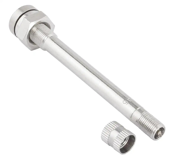 Tubeless valve for truck tyres chrome TR 545