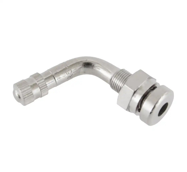 Tubeless valve for truck tyres chrome TR 543E