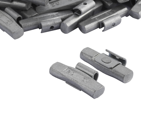 Clip-on weights 5-25G for steel wheels 500st.