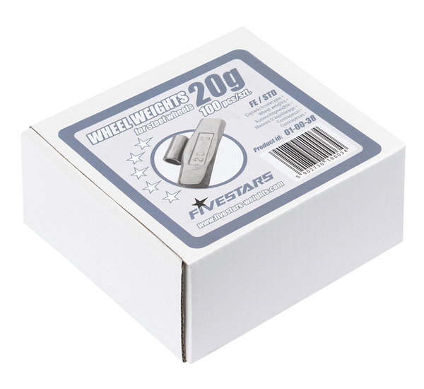 Clip-on weights Fivestars - steel rims- FE - 20g