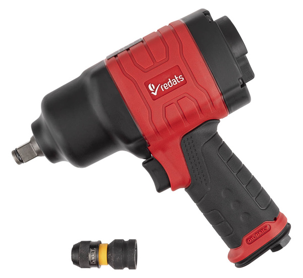 Impact wrench 1500Nm 1/2" REDATS P-160 + Adapter DeWalt 1/2" to 1/4"