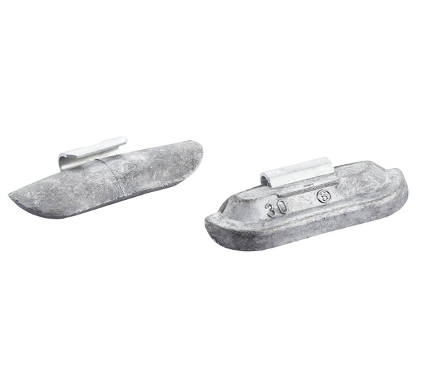 Clip-on lead (Pb) 30g weights for steel wheels Fivestars