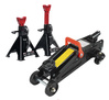 KIT Trolley Jack Lever 2 Tonnes REDATS LS-320 + Jack stand REDATS LS-920 + Rubber for Lift 2pcs