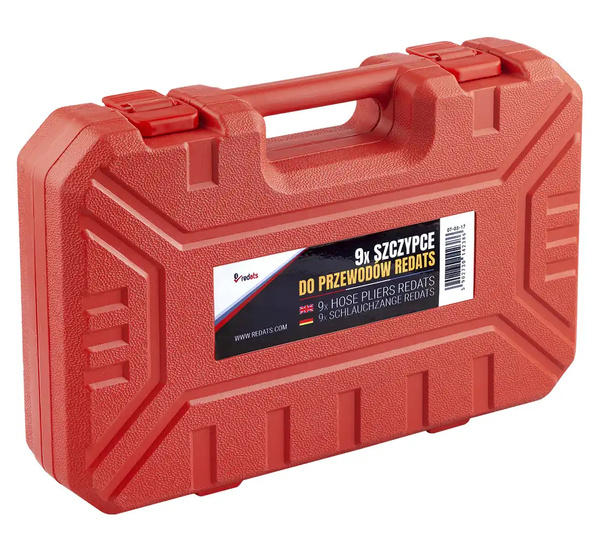 Hose pliers 9 pcs case REDATS