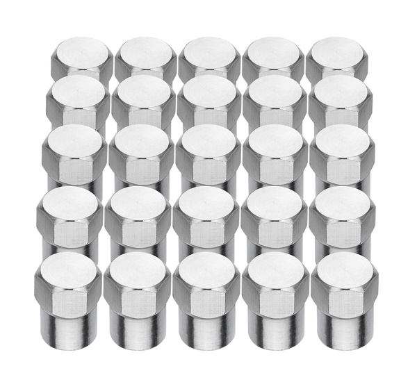 Valve caps, nickel-plated 25 pcs.