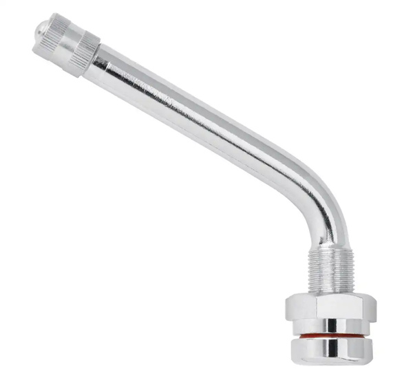 Tubeless valve for truck tyres chrome TR 545D