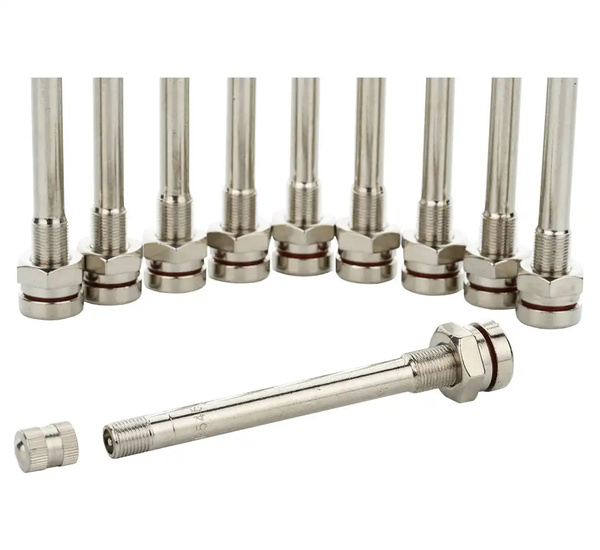 Valve for tubeless truck wheels chrome-plated TR 545 - 10 pieces
