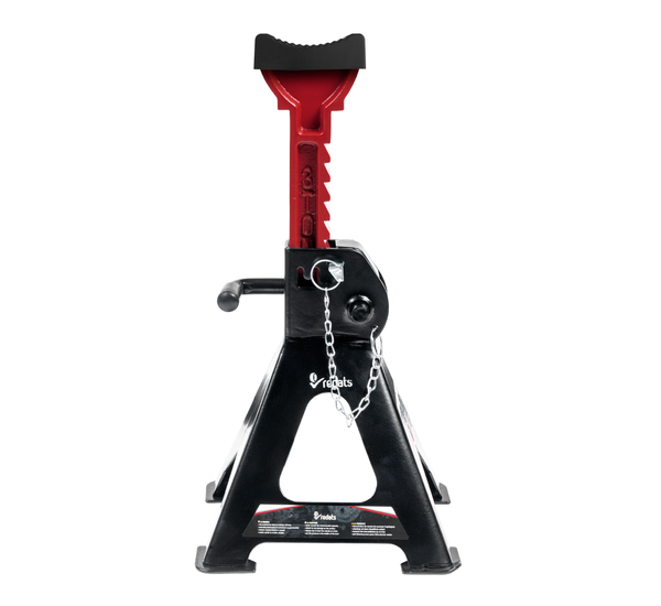 Axle stands with protective rubber pads