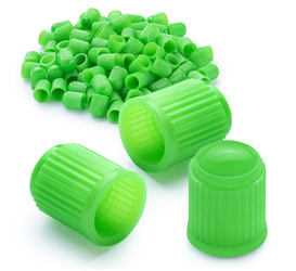 Valve caps - green - 100 pcs