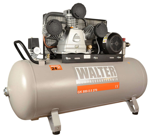 Piston compressor 270 L - WALTER GK 880-5.5/270