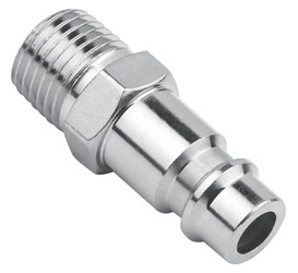 Quick coupler plug male thread - 1/4'