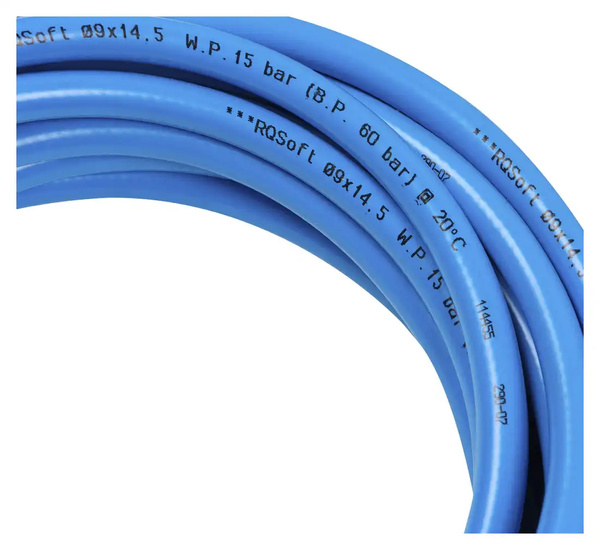 RQSoft Polyurethane Straight Pneumatic Hose 9.0 x 14.5mm - 10m