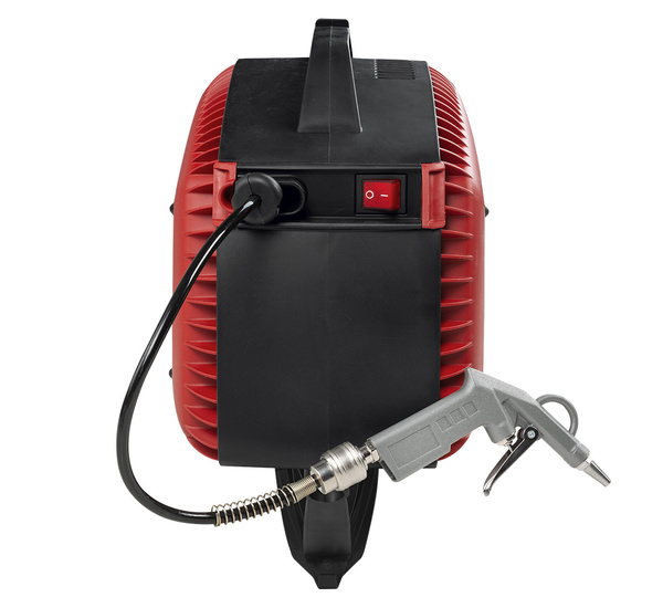 Wall mounted air compressor with hose reel