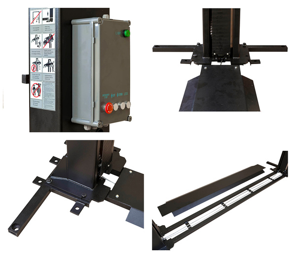 Automatic two post lift REDATS L-220 with reinforcing base + Oil gratis