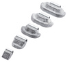 Set of Lead (Pb) Clip-on weights Fivestars for steel rims 5-25g 500pcs